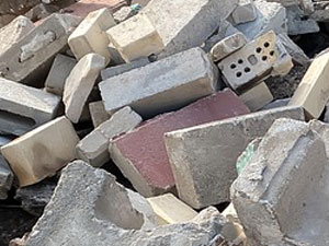 Construction rubbish removal service