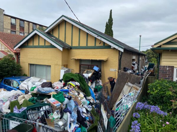 yard hoarder My Tenant left Rubbish behind