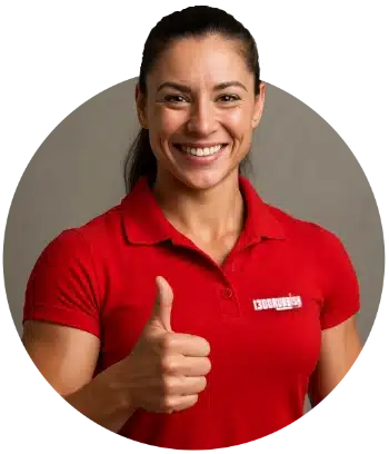 1300Rubbish promise smiling female worker